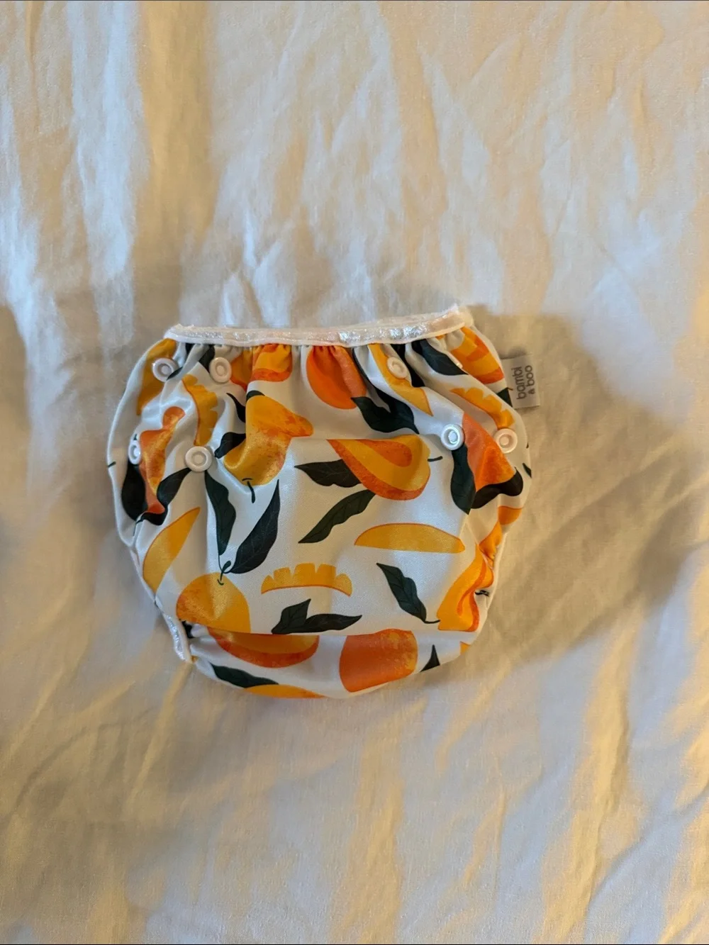 Orange Fruit Print Reusable Swim Nappy